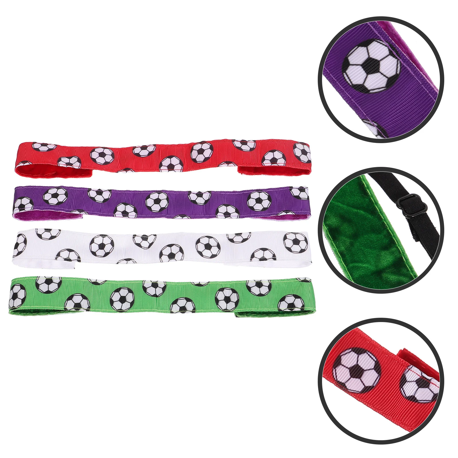 

4Pcs Candy Color Elastic Yoga Headbands Sweat Wicking Sports Hairbands for Women Athletic Football Volleyball Gym Workout