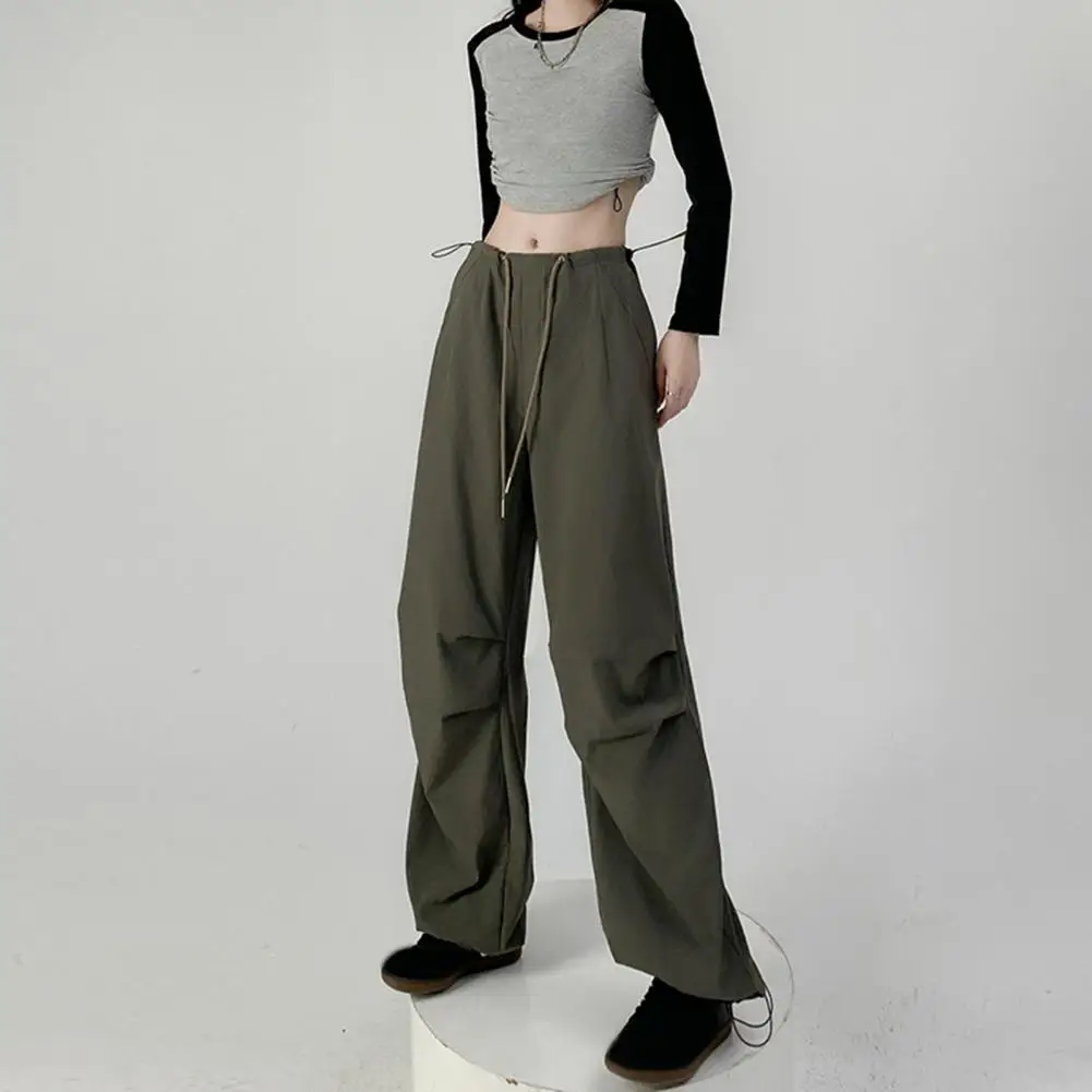 Losse streetwear casual cargobroek voor dames nieuwe bodems zomer dunne rechte broek mode zakken Koreaanse pantalon femme