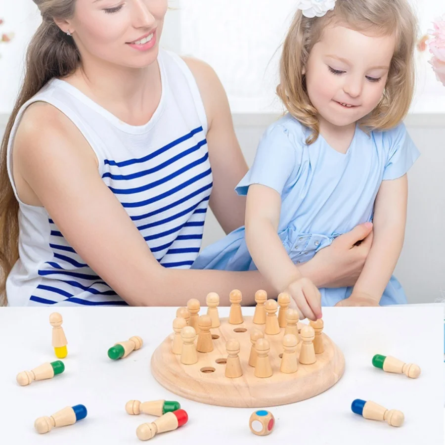 Memory chessboard, children's concentration training, toys, puzzle, logical thinking, baby parent-child interactive tabletop gam