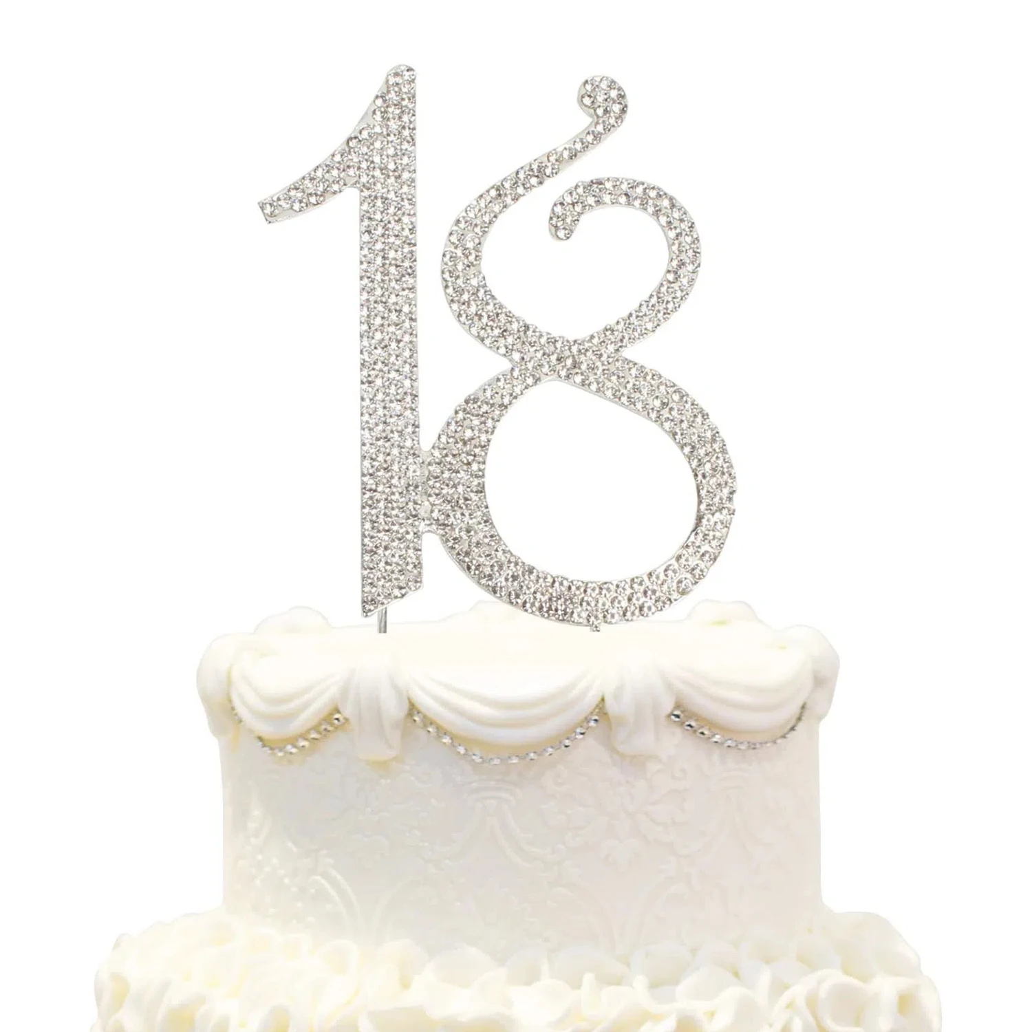 18 Kuchen Topper Premium Bling Strass Diamant Edelsteine Geburtstag Jubiläum Party Dekoration Ideen Qualität Legierung perfekte Andenken