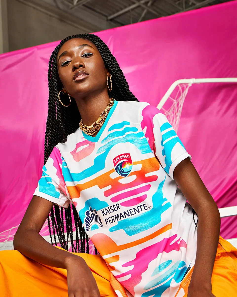 

Summer San Diego Wave T-Shirt Football Party Sports Women's Breathable Quick Drying Competition Training T-Shirt Women Pajamas