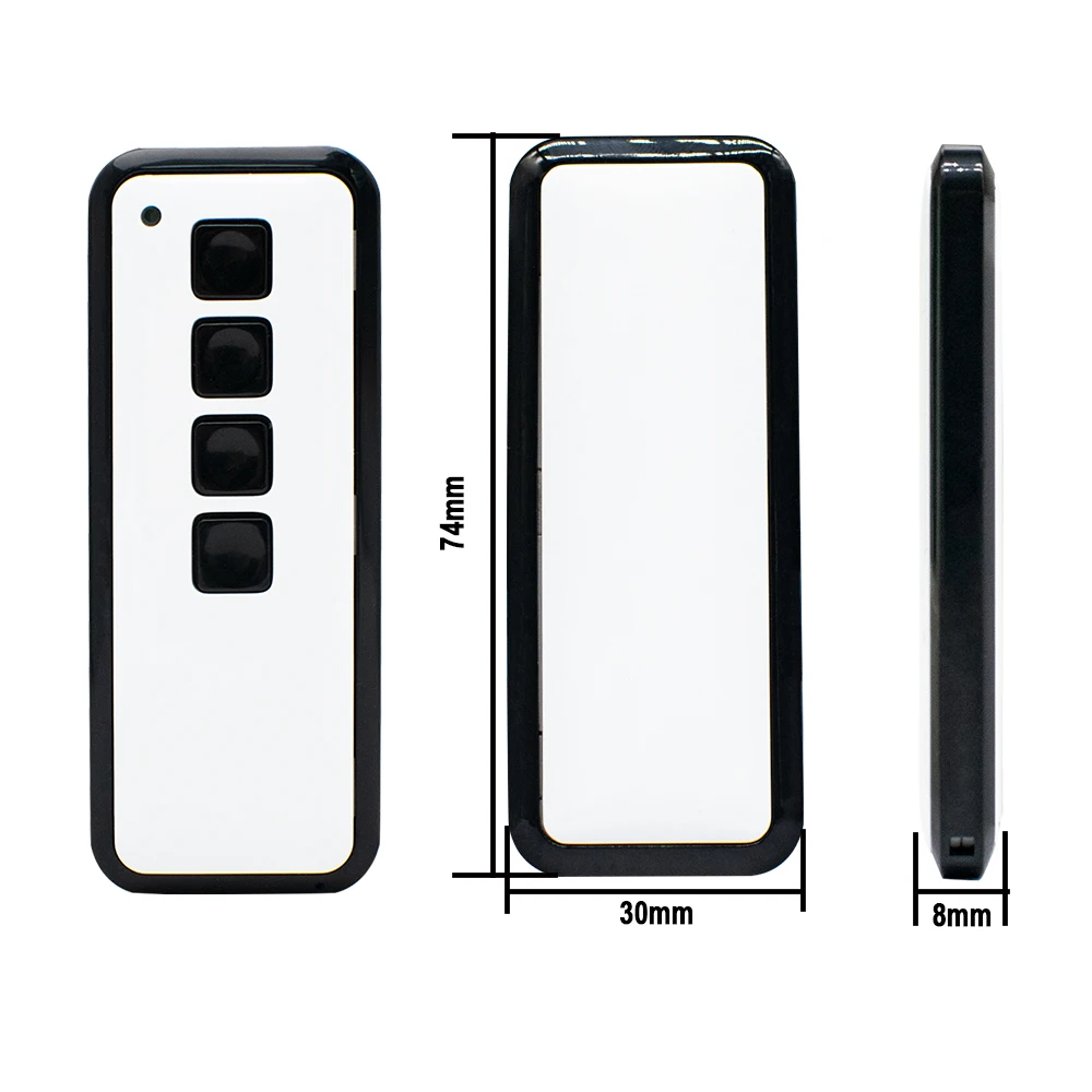 MINI-NOVOTRON 522 524 Garage Door Remote Control 433.92mhz Rolling Code Gate Keychain Transmitter