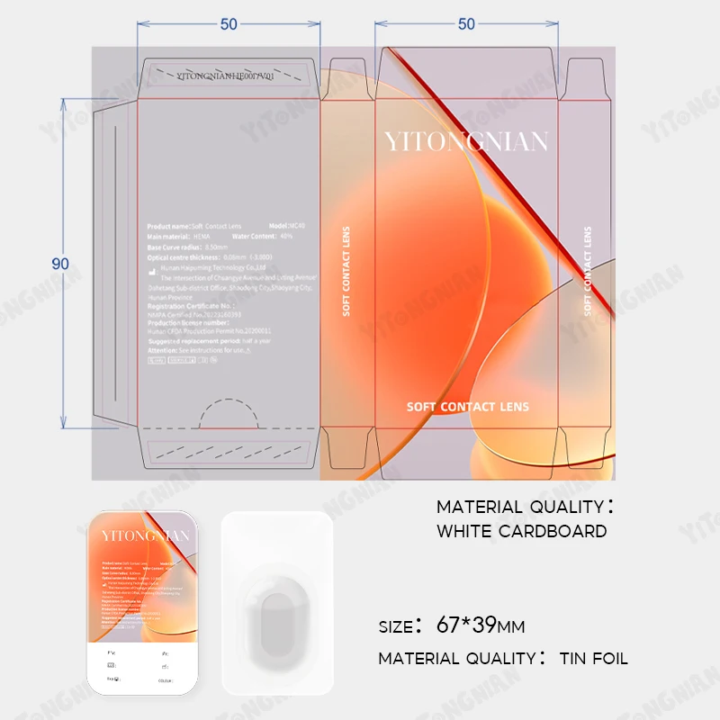 Invisible eye packaging, mirror box, accessories specially customized for private use