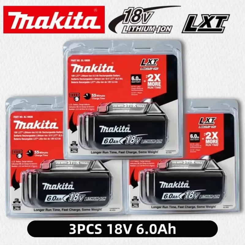 Makita 18V Akku 6ah, mit Akku-Anzeige, wiederaufladbarer Makita-Akku, BL1830BL1840BL1850PowerToolBattery, Versand aus Polen