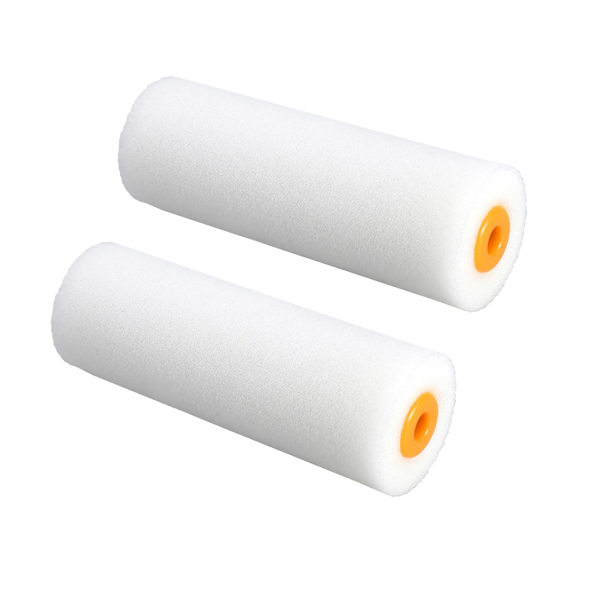 

2pcs Foam Paint Roller 4 Inch Mini Refills For Wall Cabinet Door Painting Portable Smooth Finish Lightweight Diy Tool