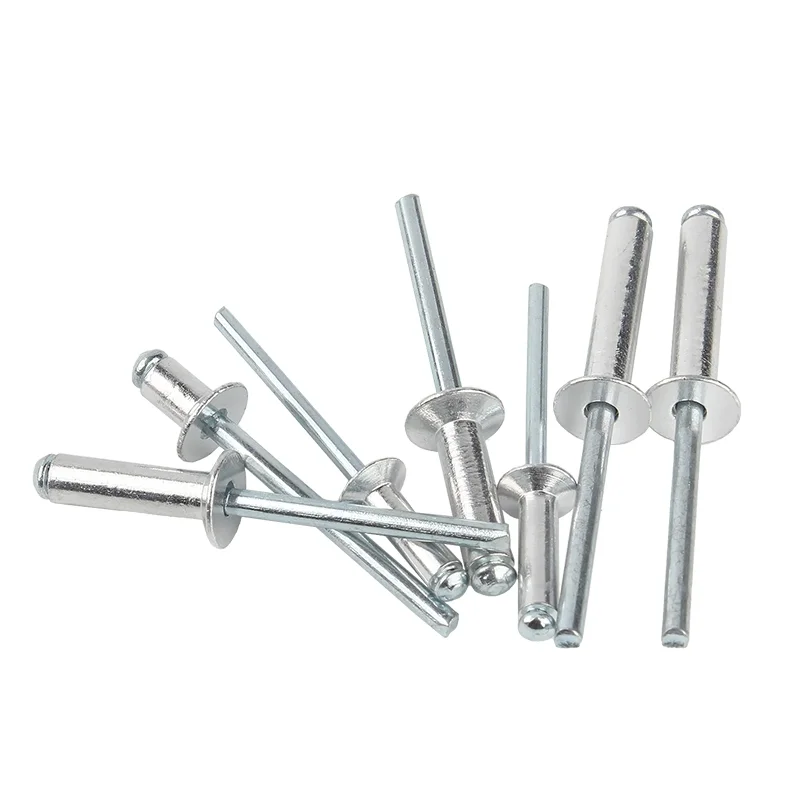50 Rivets Aveugles Aluminium 4x13 Mm – Tête Dôme Fermée, Uxcell, Pour Fixations Solides