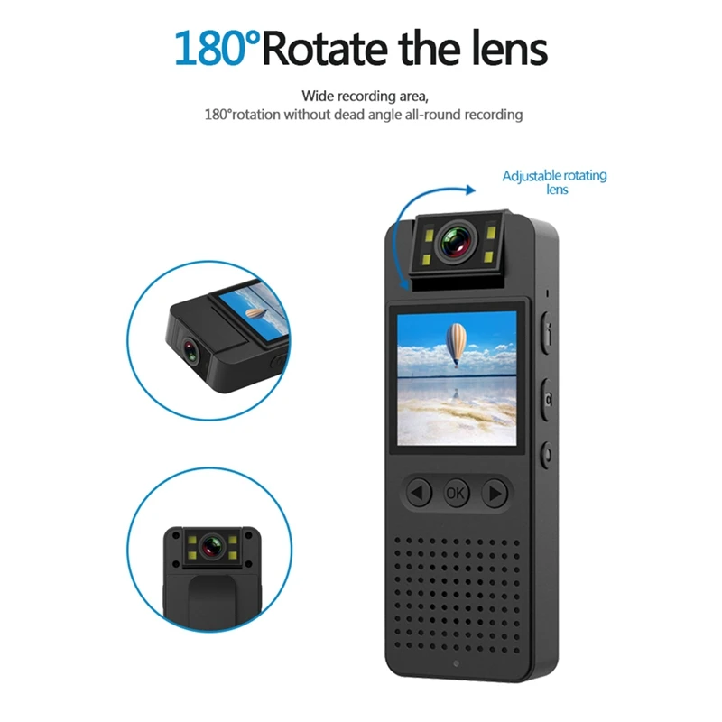 أفضل العروض 1080P HD الأشعة تحت الحمراء للرؤية الليلية كاميرا واي فاي مع شاشة LED كاميرا فيديو صغيرة Bodycam كاميرا الشرطة كاميرا الدراجة كاميرا DV