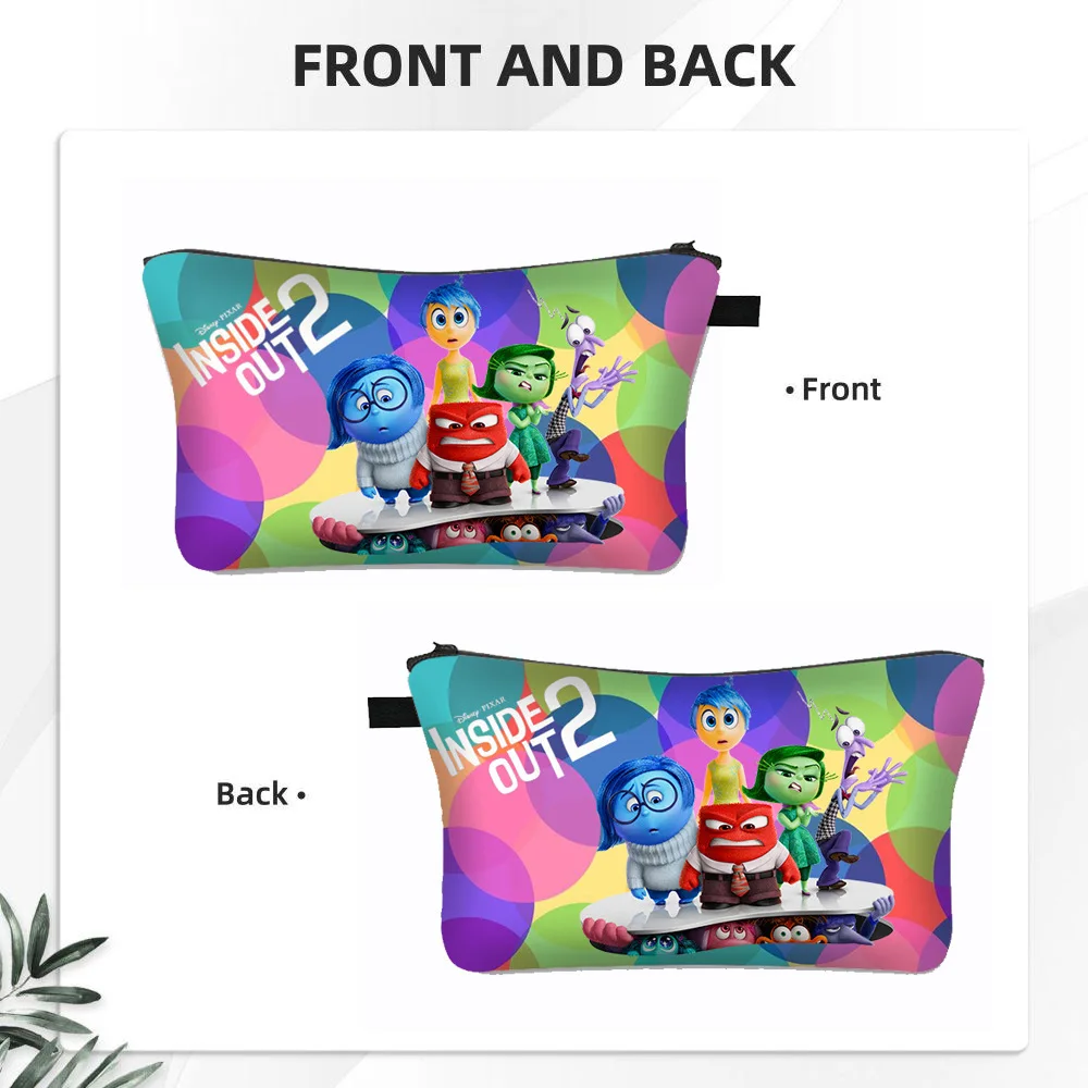 

Disney Movie Inside Out 2 Pencil Case Learn Stationery Cartoon Clutch Bag Makeup Storage Bag Dinner Bag Factory Direct Sales