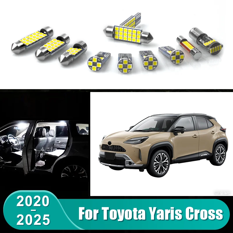 Für Toyota Yaris Cross XP210 2020 2021 2022 2023 2024 2025 Auto-LED-Lampe Innenraumbeleuchtung Schminkspiegel Kofferraumbeleuchtung Zubehör