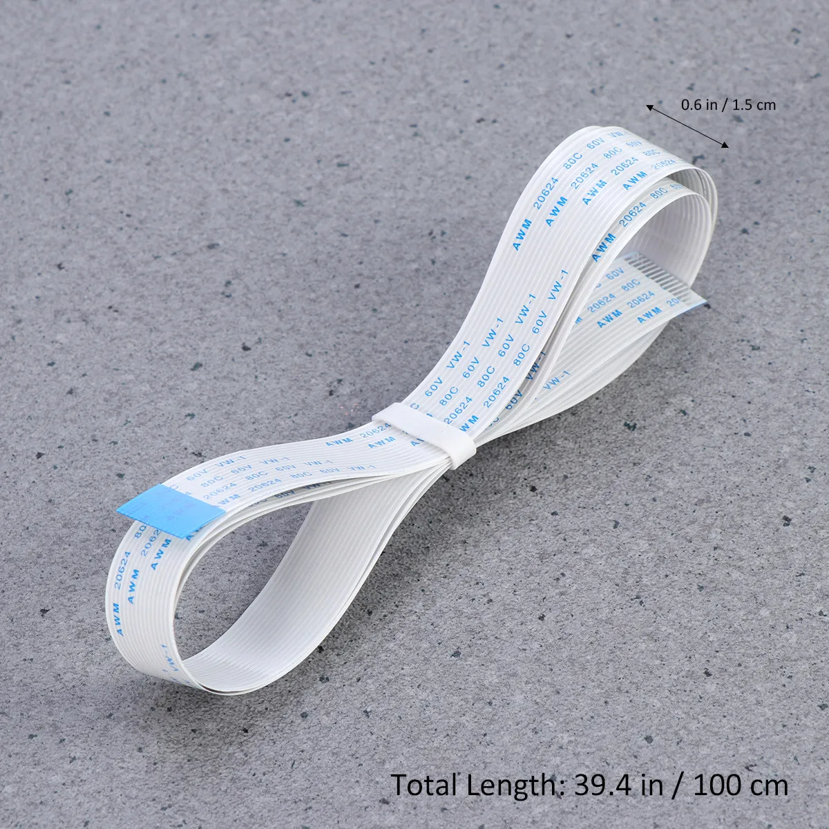 15-Pin Flat Ribbon Cable with Reinforced Ends for Camera, Laptop, TV, and PC Boards