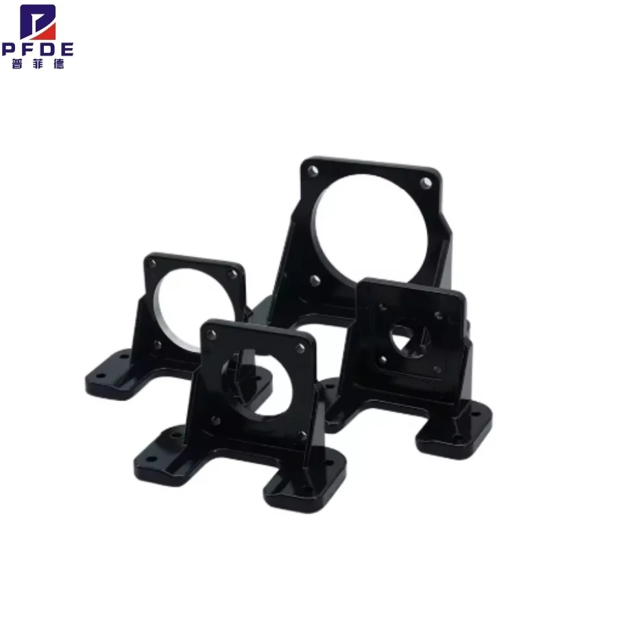 1PCS DC AC Geared Motor Bracket 6-120W Micro Motor Holder 60x60mm - 104x104mm, Aluminum Set Screws, Corrosion Resistant