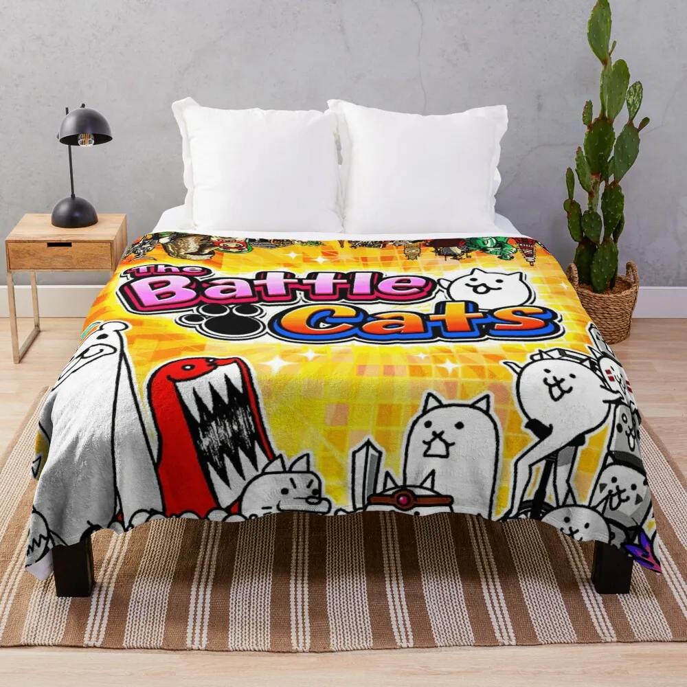 Battle Cats Throw Blanket Decorative Sofa Blanket Kid'S Blanket Luxury Throw Blanket