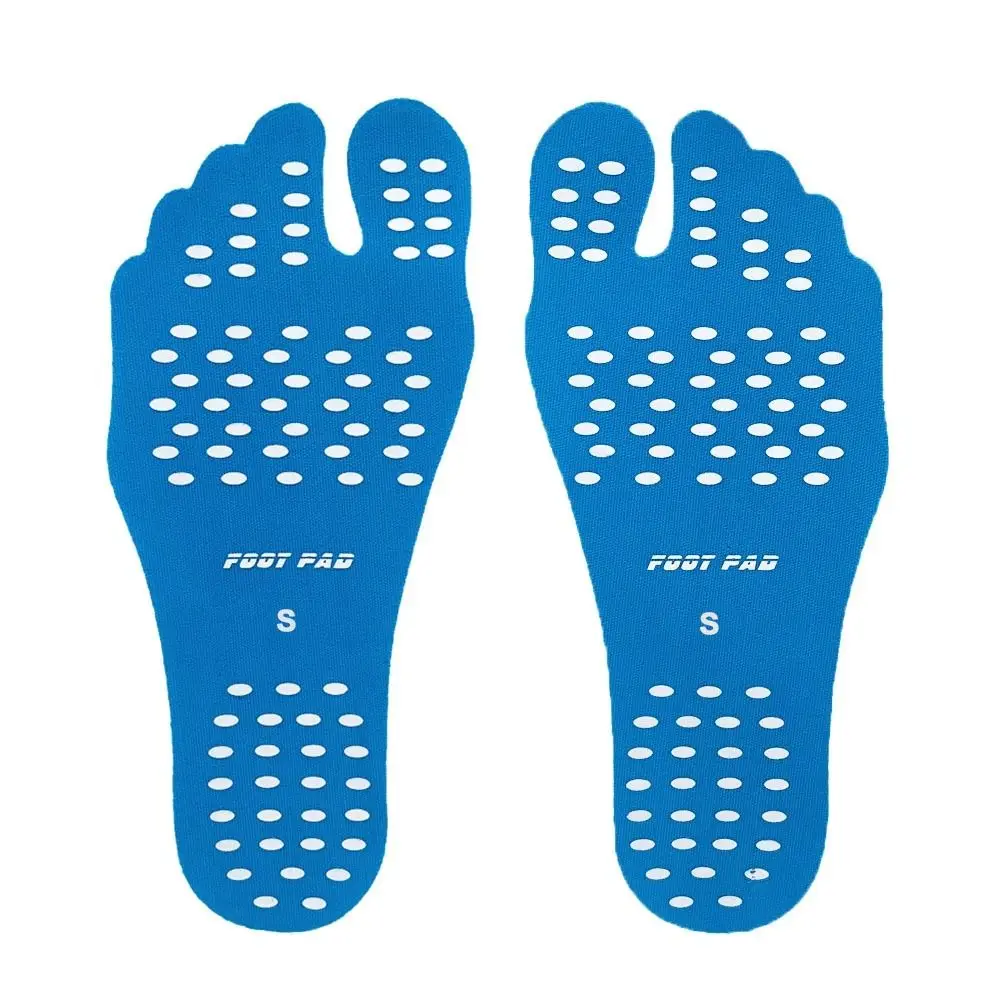 Elastic Non-slip Adhesive Insoles Silica Gel Barefoot Stick Beach Shoes Footpads Sticker Anti Slip Foot Pads for Men