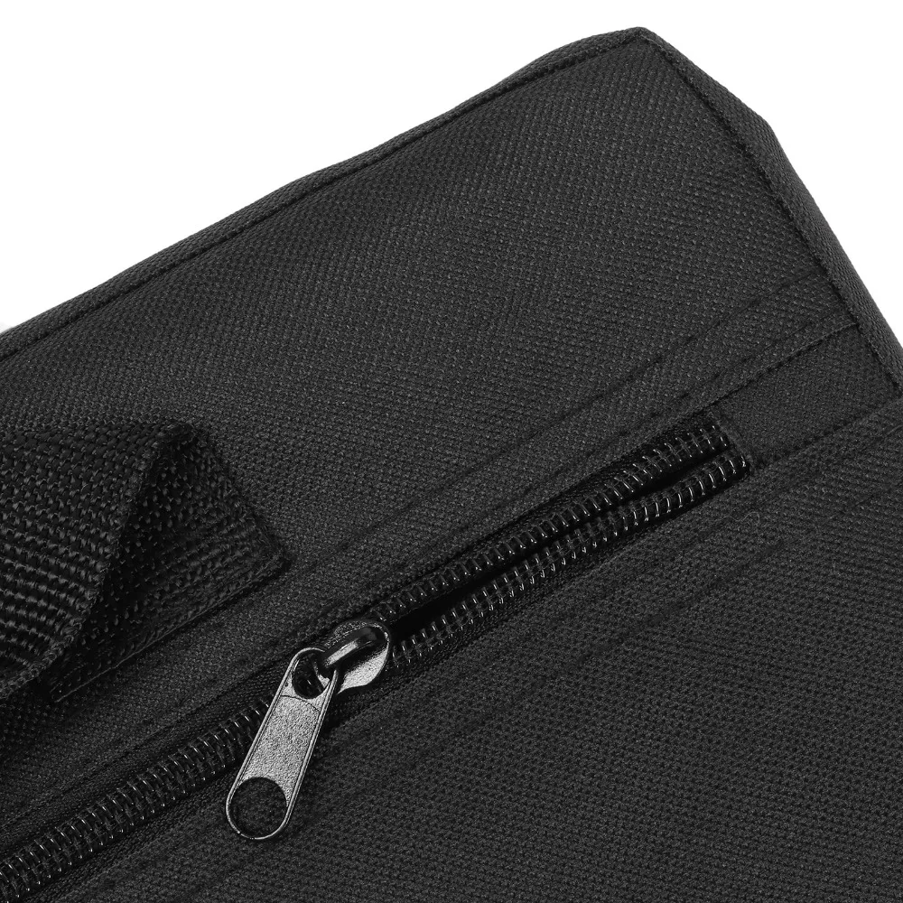 Durable With Zippered Pocket Folding Chair Cushion With Handle Black Portable Stadium Seat Folding Backrest Chair Travel Use