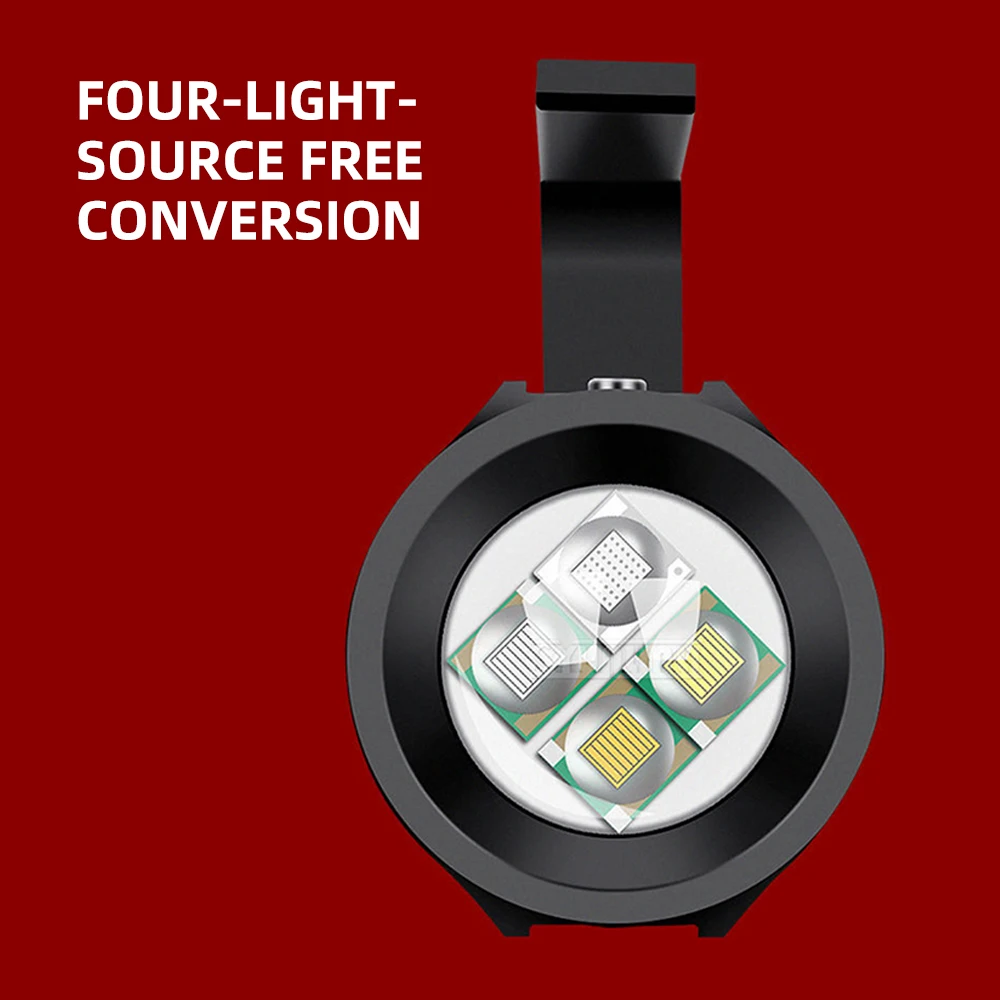 

2026 GF03 белый, желтый, фиолетовый, синий, мощный, водонепроницаемый, длительный, для ночной рыбалки, фонарик