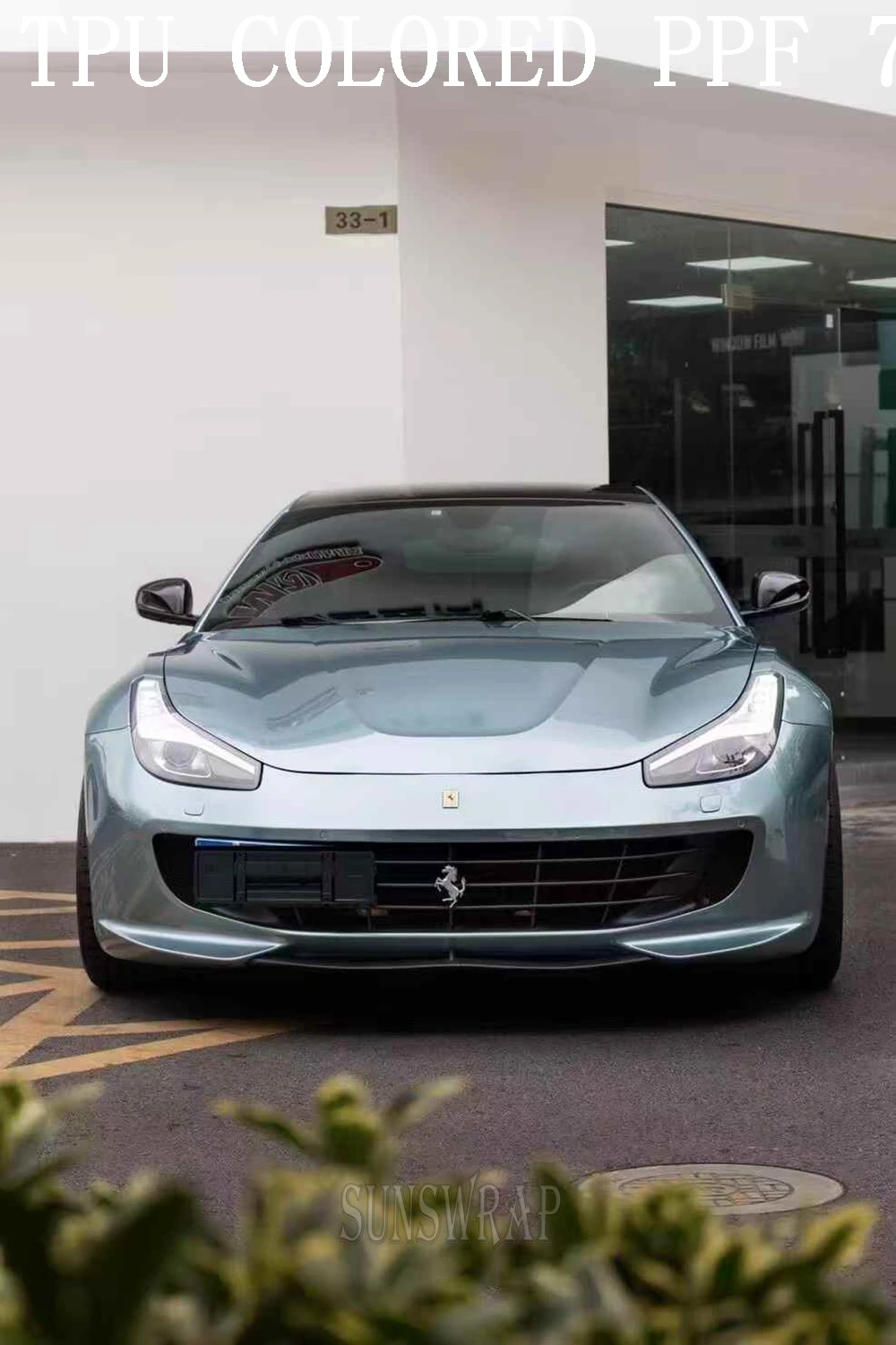 

TPU Somato Blue Color PPF Car body Covering Film Wet Application Auto Body Protector for Vehicle Aircraft Boat Yacht 5x52ft/roll