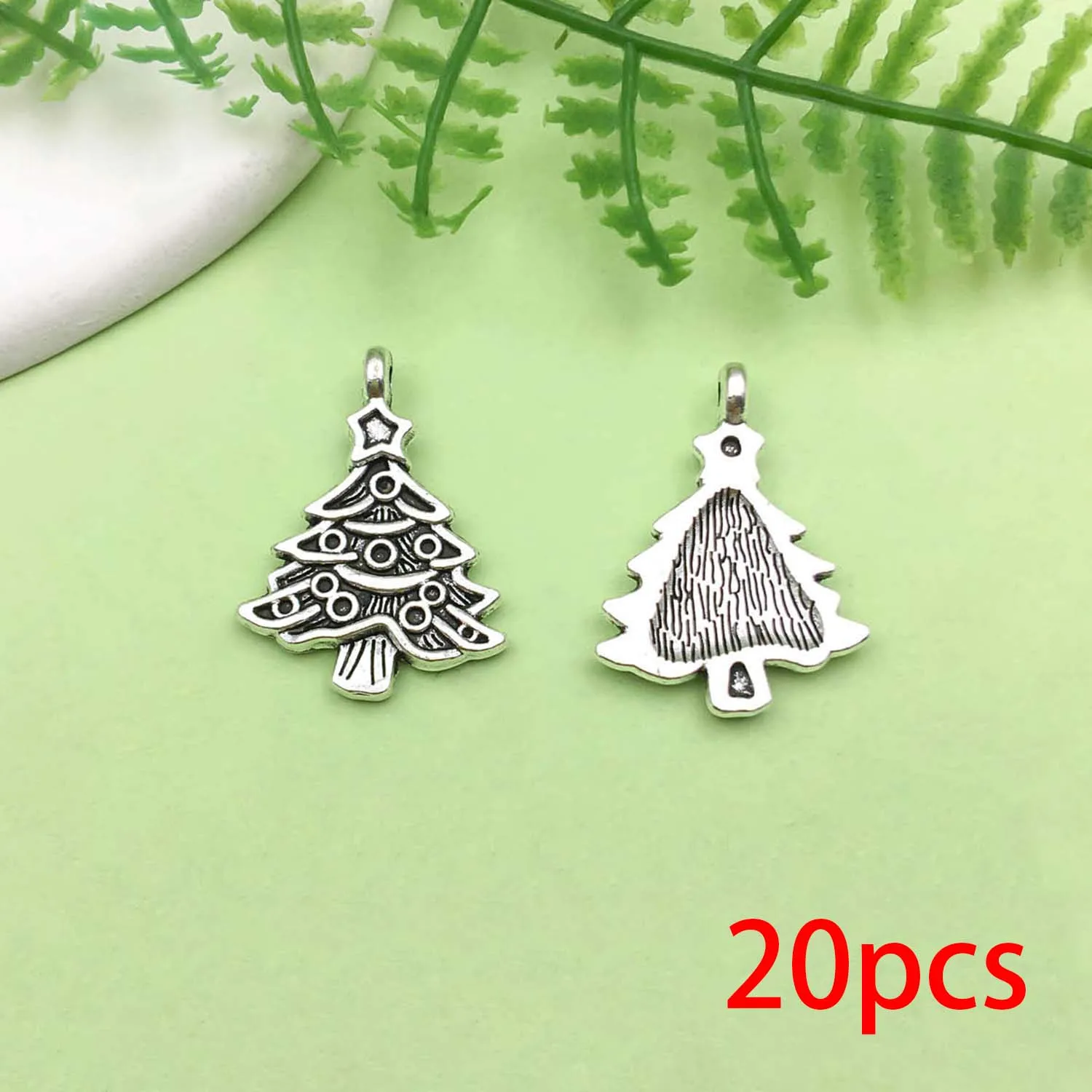 20/43pcs Christmas Decoration Charms Alloy Santa Claus