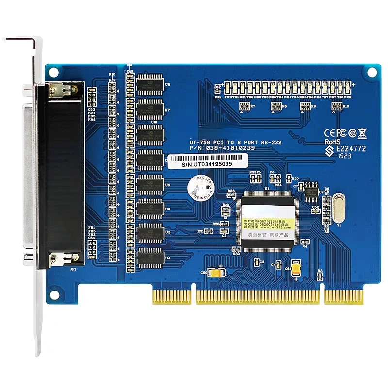 PCI To 8-port RS-232 High-speed Serial Card Industrial Grade UT-758