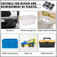 100-600Pcs Auto Plastic Repair Welding Nails Car Bumper Repair Welded Stud Precut Wave Nails Machine Welding Hot Stapler 5