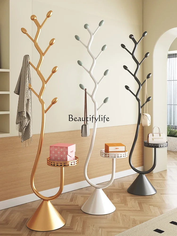 Household clothes hanging rod rack Metal room storage artifact clothes hanging rack