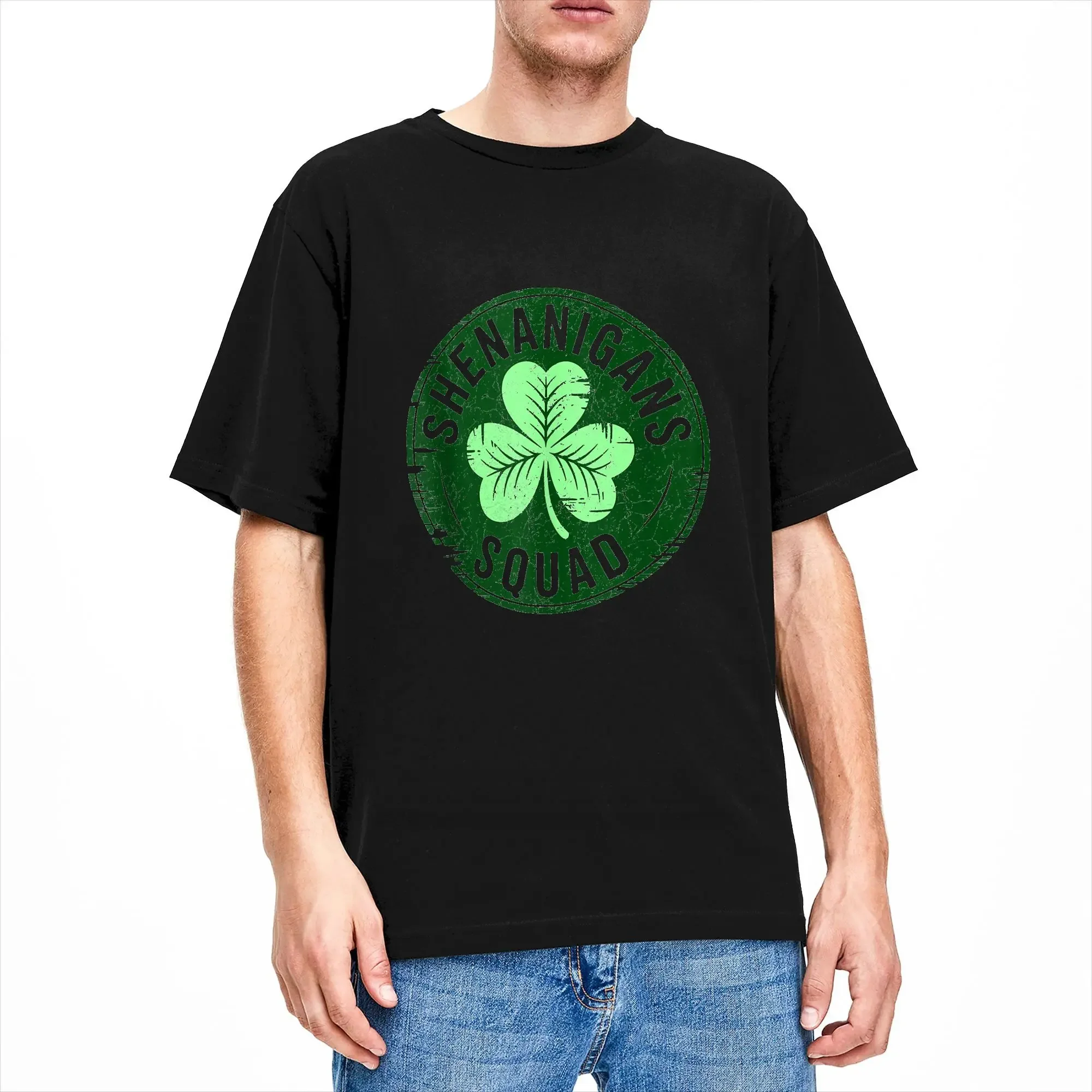 Oversized T Shirt Summer Shenanigans Squad St Patricks Paddys Pattys Day Hip Hop T Shirts Cotton Men Casual Hot Sale Clothes