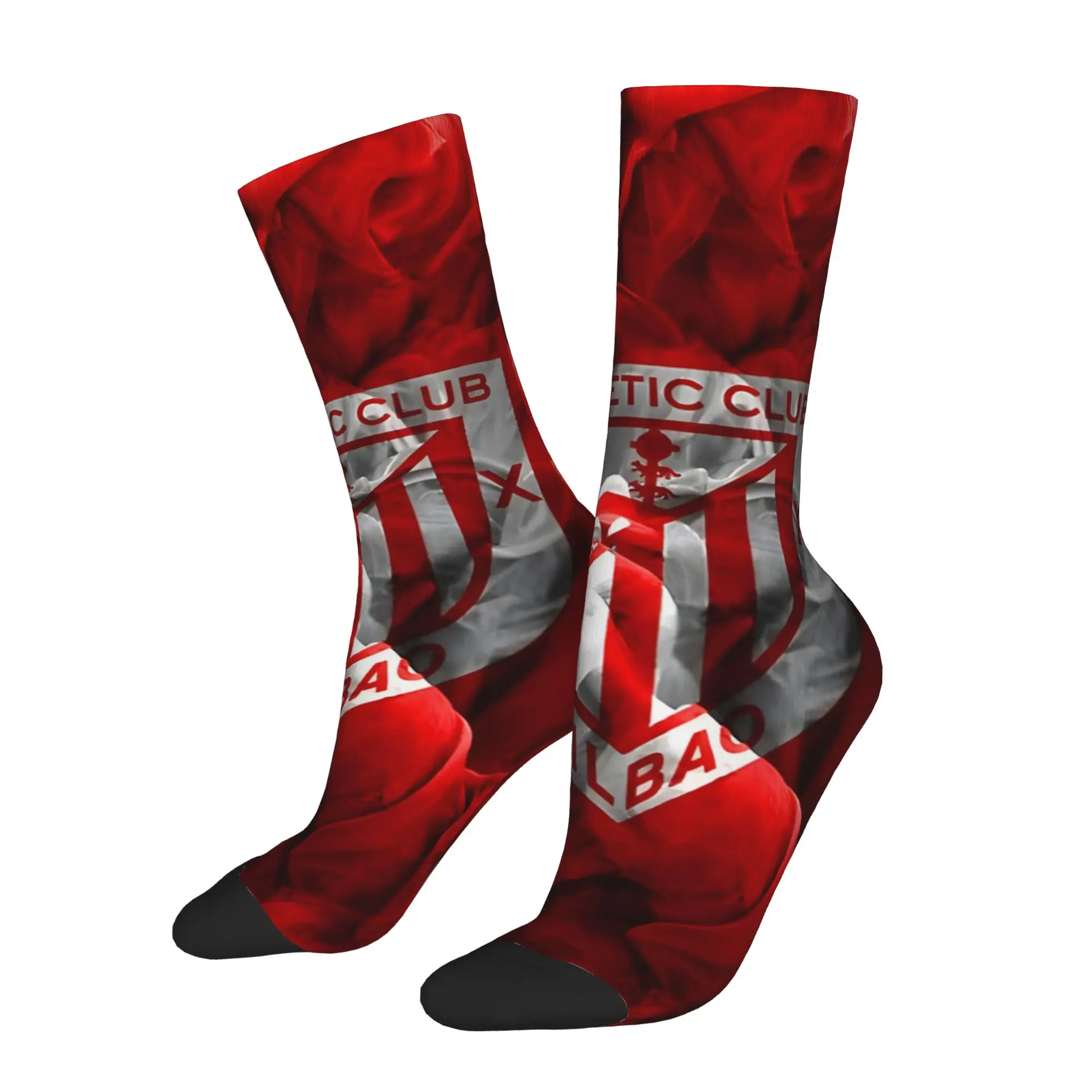Happy Funny Athletic Bilbao Retro Harajuku Athletic Bilbao Hip Hop Novelty Seamless Crew Sock Match Day Essentials