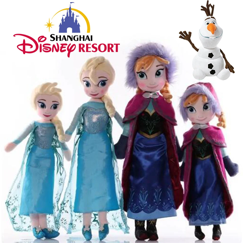 30-50 CM Frozen Anna Elsa Dolls Snow Queen Princess Anna Elsa Doll Toys farcito peluche congelato giocattoli per bambini regalo di natale di