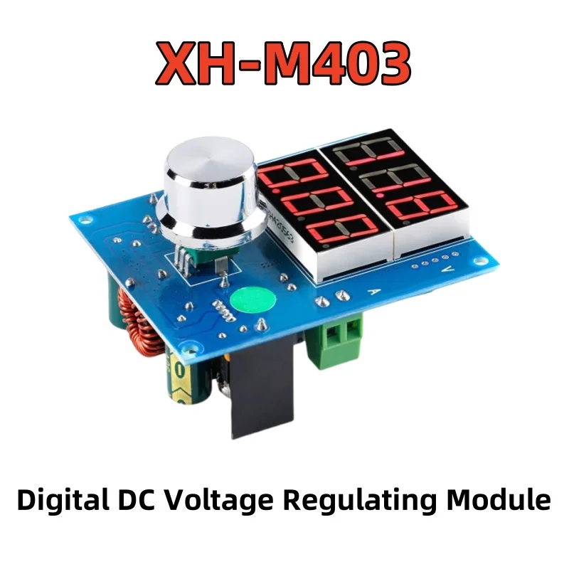 Digital DC Voltage Regulating Module XL4016 Digital Voltage and Current Regulating Plate Module High Power 8A XH-M403