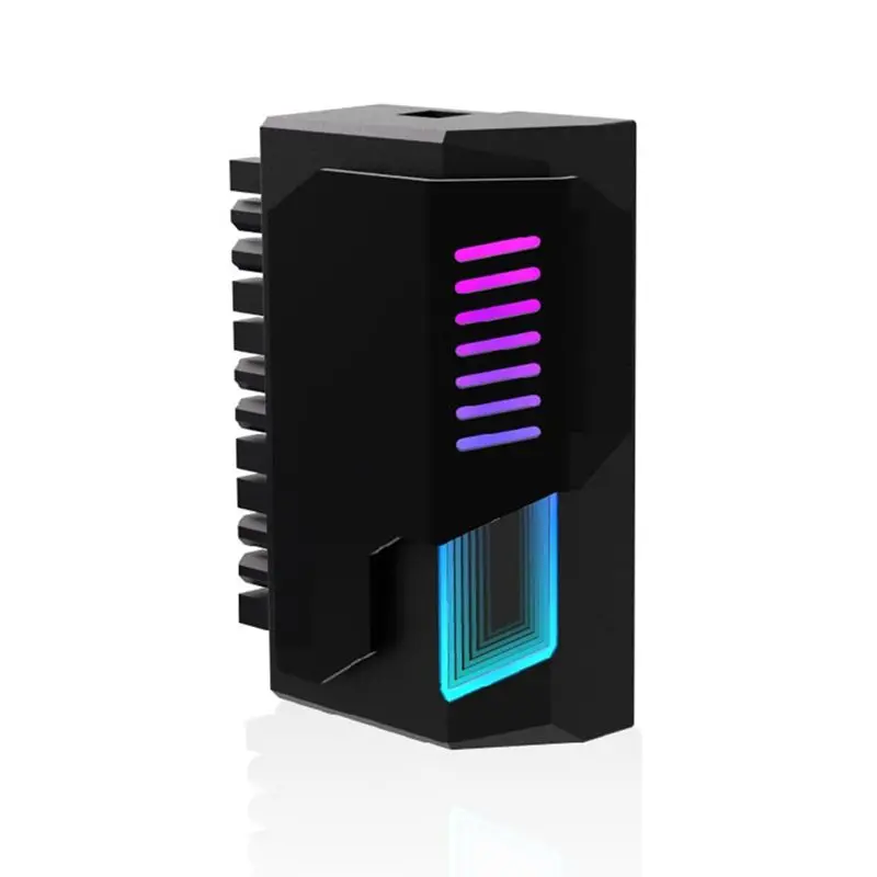 Hot Selling-ATX 24Pin To ARGB 90 Degree 5V Power Supply Adapter For Desktop PC Motherboard DIY Computer Accessories Black,ATX 24