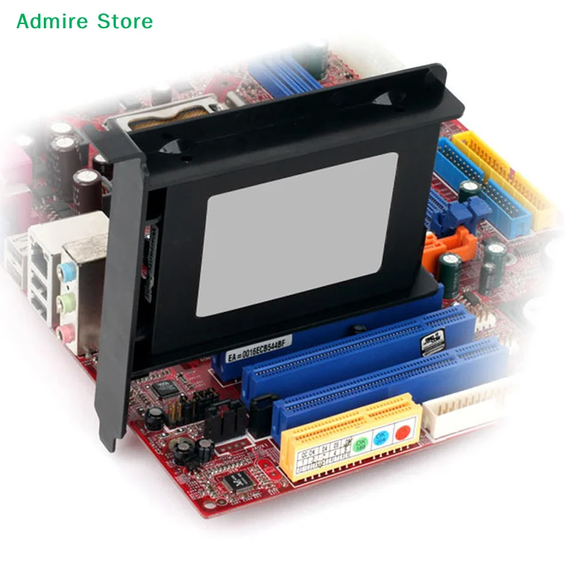 [G]PCI Slot 2.5inch HDD SSD Rear Panel Mount Bracket Hard Drive Adapter Tray Caddy