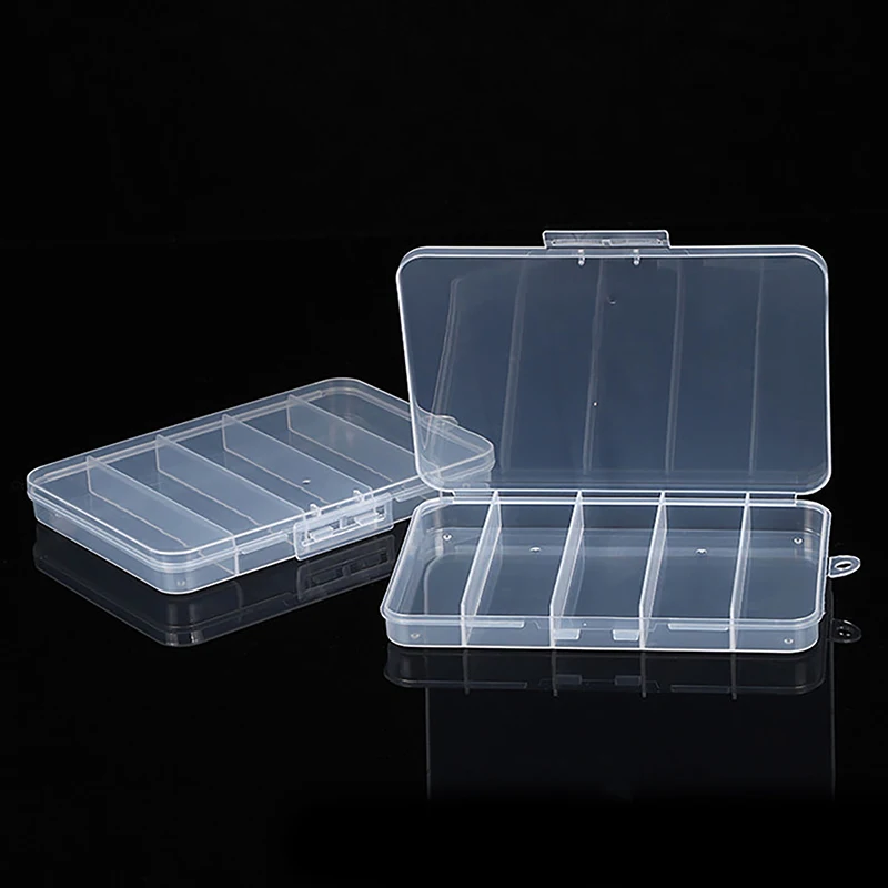 Transparent Fruit Fork Storage Box Organizer Plastic Storage Case Adjustable Container For Kids Fruit Fork Organizer Display Box