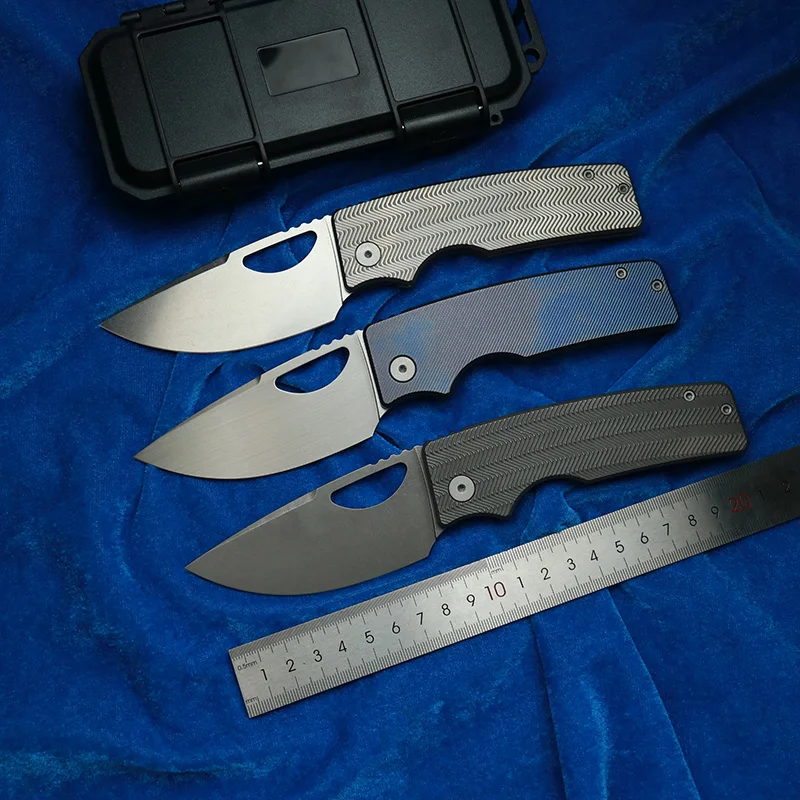 LEMIFSHE V3 Real M390 Steel Blade Titanium handle   Rosie XL  Pocket EDC Tool Camping Outdoor Folding Knife 3 sold b