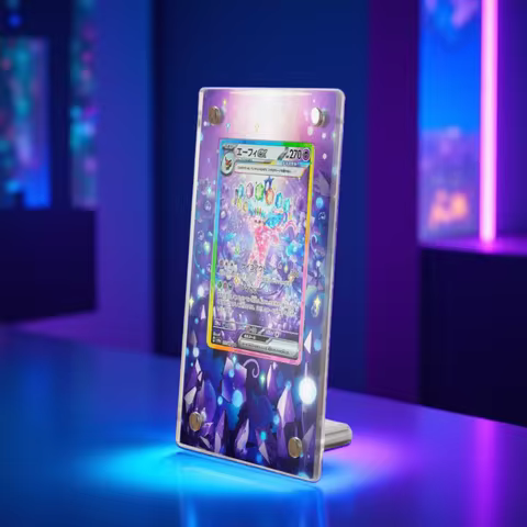 Popular Pokemon Original Display Stand EX Calyrex Eevee series Acrylic Cards Brick Photo Frame Ptcg Gifts Toys Not Include Card