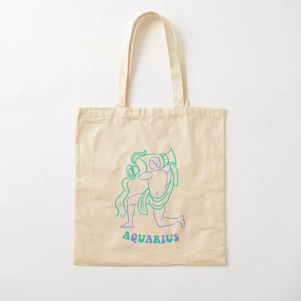 Aquarius Tote Bag Canvas bag sac pour femme tote bags cloth bags Canvas Tote Bag