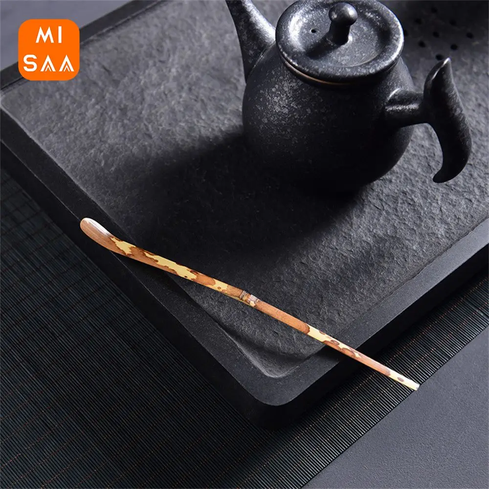 Tea Ceremony Tool Bamboo Tea Needle Tea Ceremony Accessories Round Beautiful Scoop Utensils Tea Set Without Burr Tea Separation