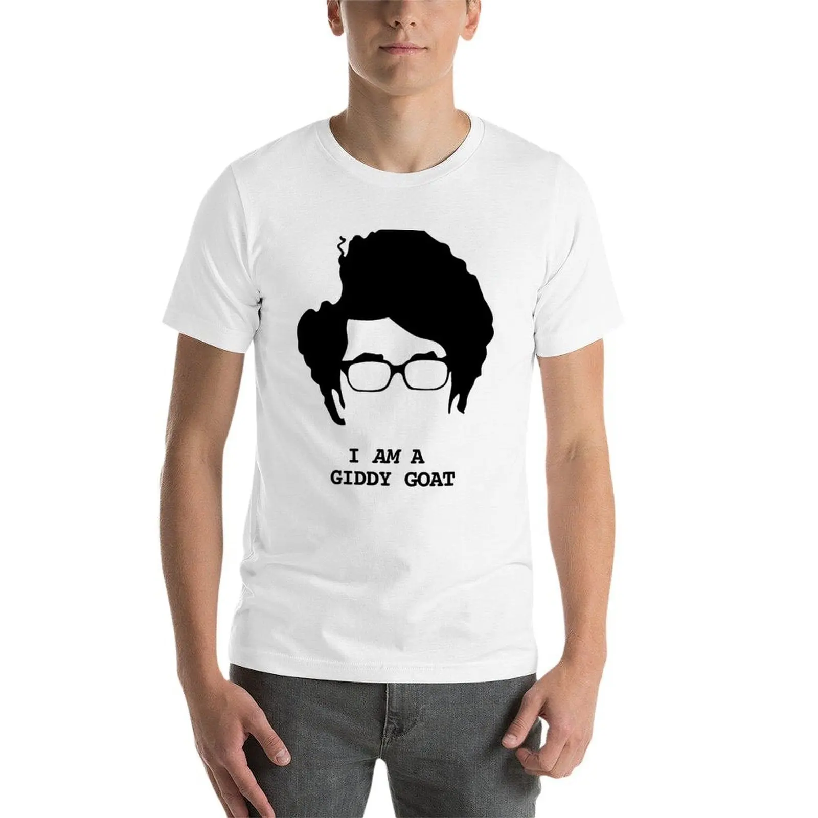 موريس موس - أنا الماعز الدقيق تي شيرت تي شيرت قطن 100% رجل تي شيرت قطن تي شيرت
