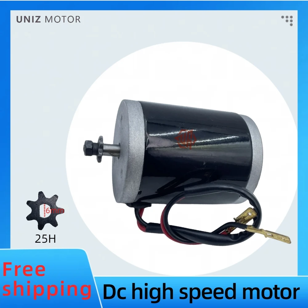 

Scooter motor Brush DC 12V/24v100W120W150w High speed with sprocket motor Electric MINI bike DIY accessory MY6812