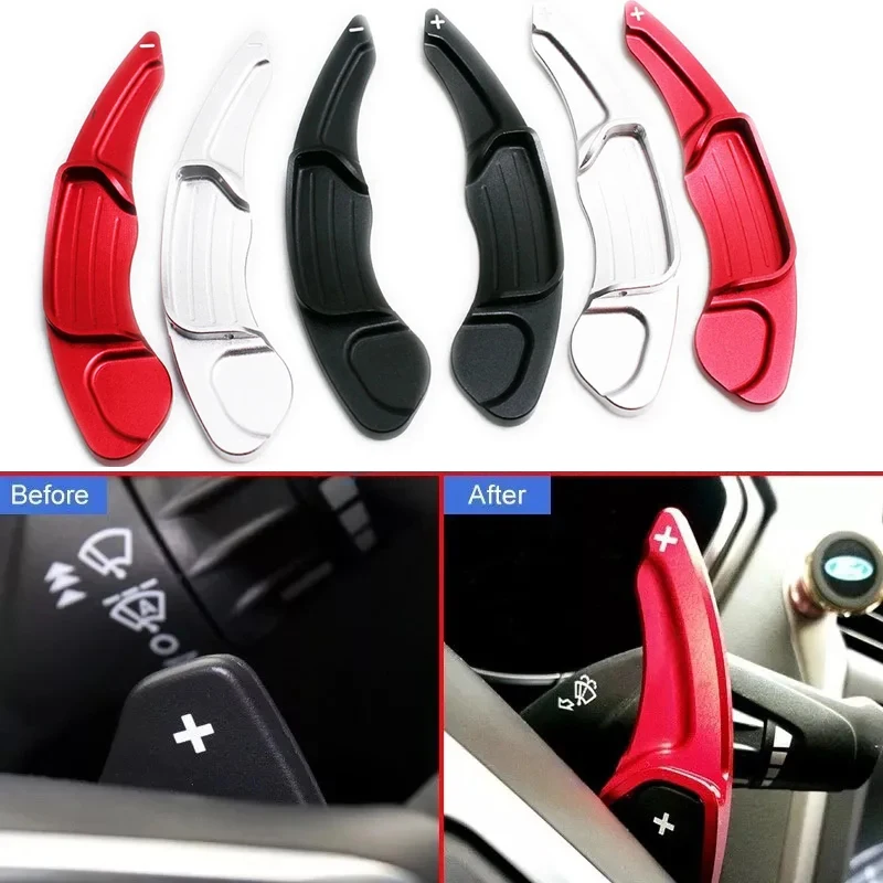 Billet Aluminum Large Paddle Extensions Compatible with 2013-2020 2nd Gen Ford Fusion, 2013-2016 Ford Edge, 2016-2018 Lincoln MK