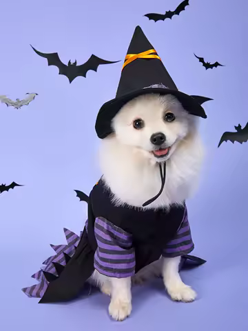 Halloween Dog Cat Costumes Funny Pet Clothes Adjustable Dog Cosplay Costume Clothing Halloween Dogs Coat