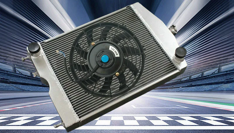 Aluminum Radiator+FAN FOR Ford 2N/8N/9N Tractor w/Ford 305 5.0L V8 Engine 1928-1952 28 29 30 31 32 33 34 35 36 37 38 39 40 41 42
