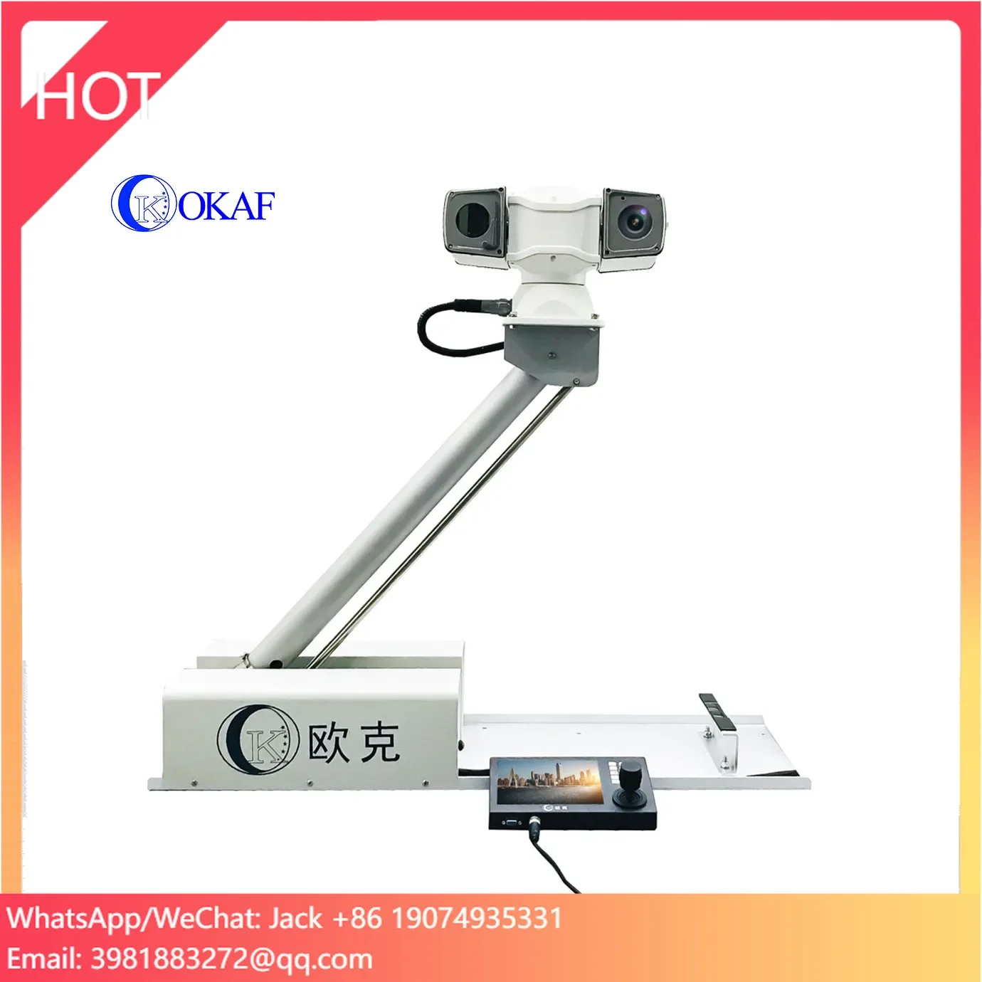 Mobile CCTV Tower Car Roof Vehicle Mounted Telescopic Camera Mast