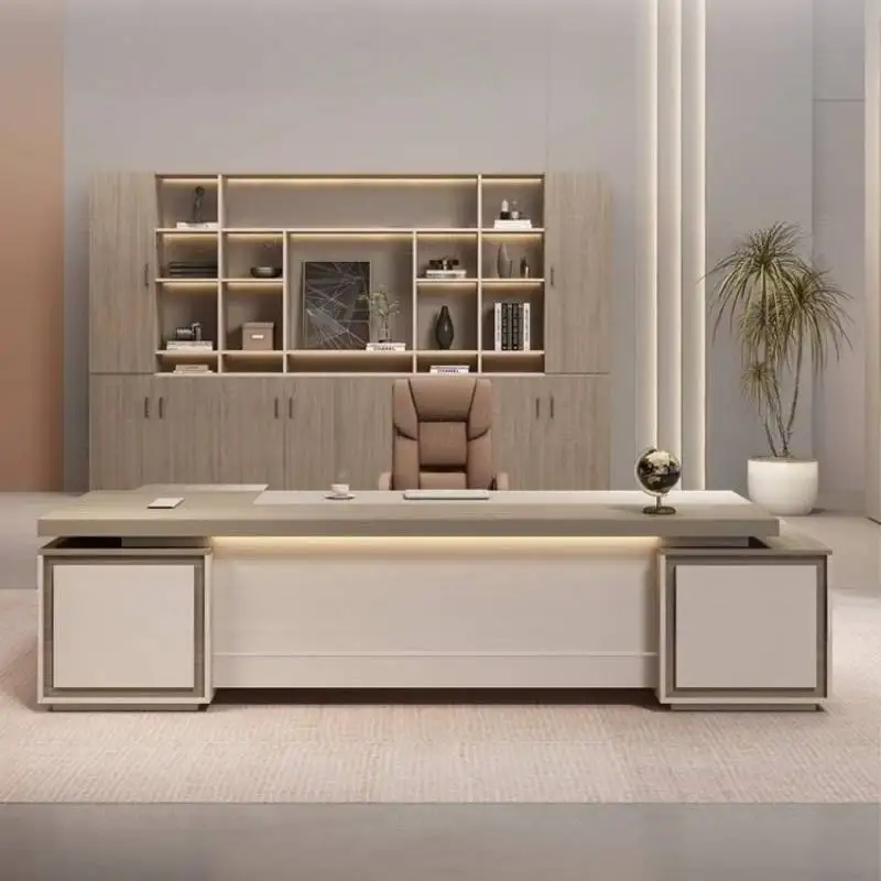 Scrivanie per ufficio di design estetico Cassetti per prezzi vintage Scrivanie per ufficio moderne Tavolo per stazione di lavoro Escritorio ad angolo di lusso