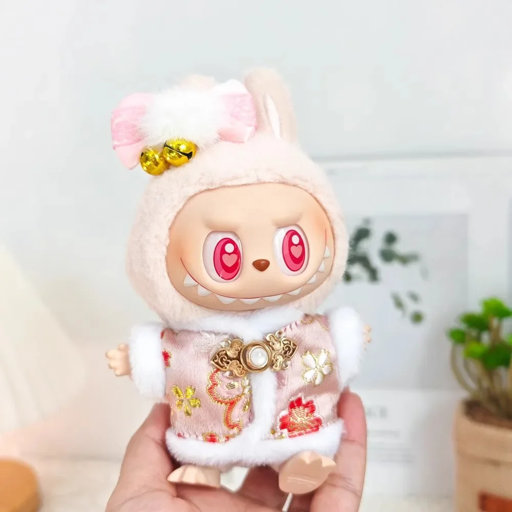 Labubu Baby Clothes Vinyl Pendant Ancient Style Cherry Blossom Clothes New Year Costumes Ancient Costumes Labubu Outfit