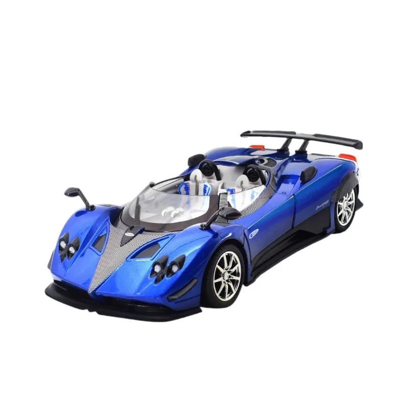 จําลอง 1:24 Pagani Zonda HP Barchetta Supercar รถรุ่นเสียงและแสงดึงกลับรถเด็กของเล่นของขวัญวันเกิด