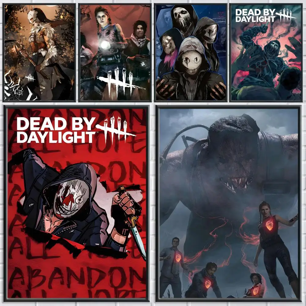 Game D-Dead By Daylight Poster Home Living Bed Room Bar Hallway Sticky Wall Printing Waterproof Aesthetic Decor