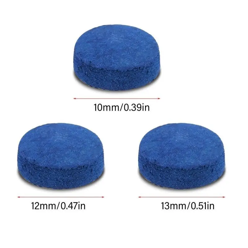 652F 20 قطعة من نصائح البلياردو جديلة السنوكر لمستلزمات البلياردو جديلة #5