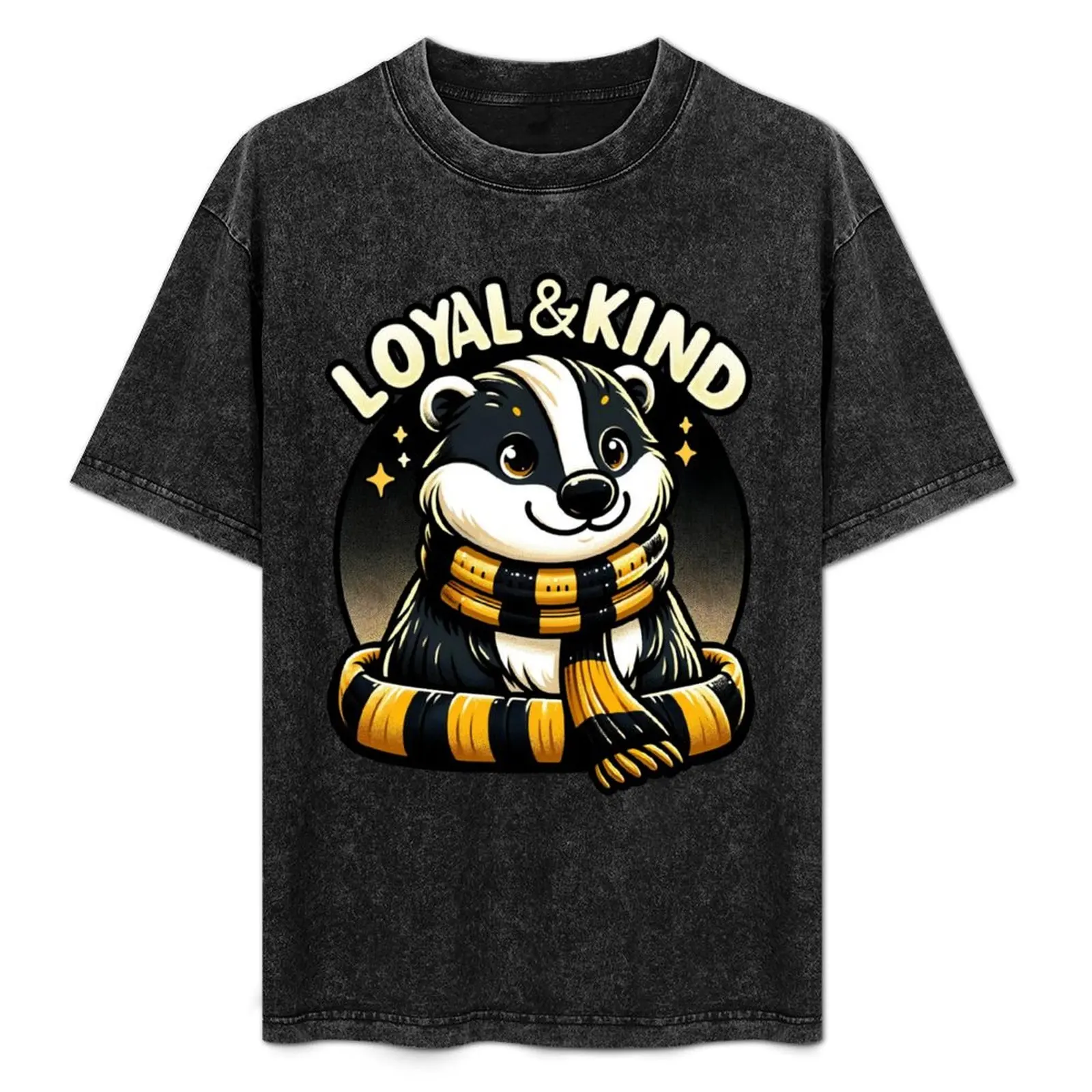 

Loyal and Kind - Badger with a Scarf - Fantasy T-Shirt Sporty Breathable Short Sleeve T-Shirt