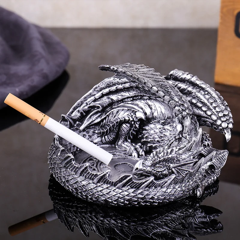 New Tago Dragon Shaped European Household Ashtray Mysterious Retro Magnificent Epic Legend Ice and Fire Multifunctional Fashion