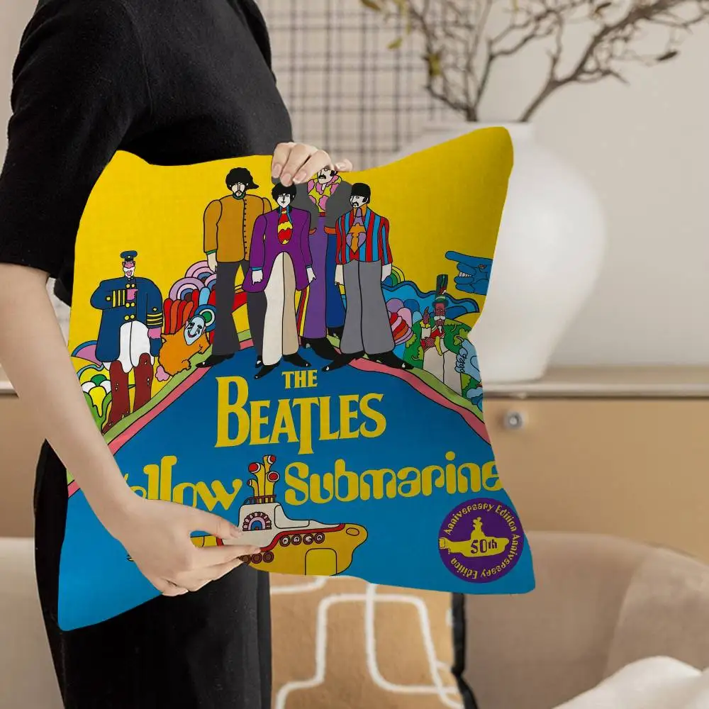 Rock Band T-The B-Beatles Personalized Pillow Dust Cover Bedroom Kids Party Decoration Pillowcase Birthday Children Gift