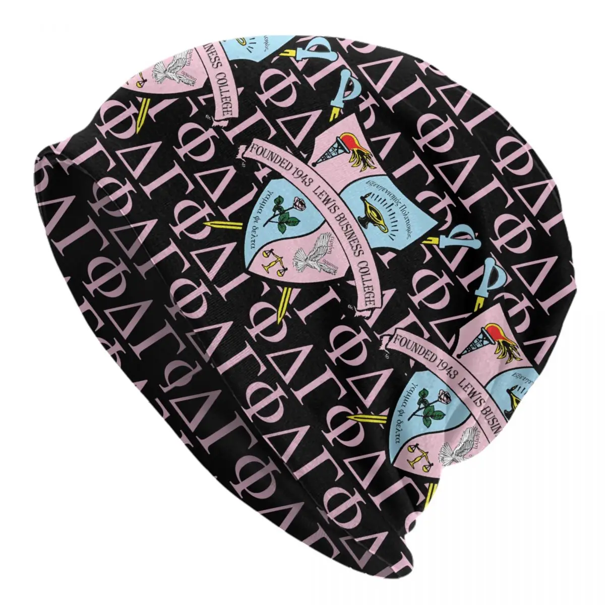 Custom Sororal Gamma Phi Delta Sisterhood Bond Beanie Cap Winter Warm Bonnet Homme Knit Hats Cool Outdoor Skullies Beanies Hats